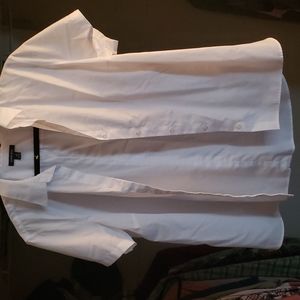 Lands end crisp white top